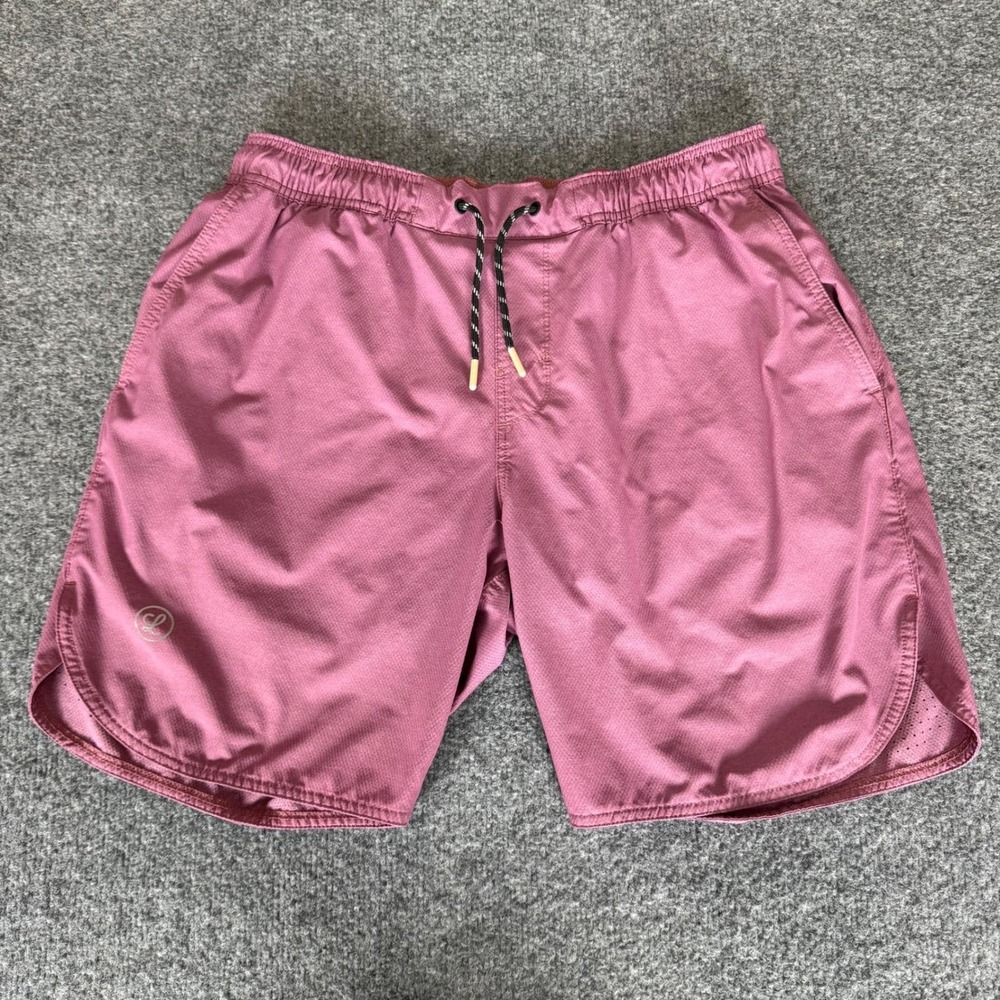 Men's Athletic Shorts in Dusty Rose - Drawstring Performance Shorts
